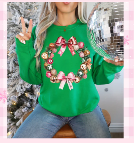 Wreath Tee or Pullover