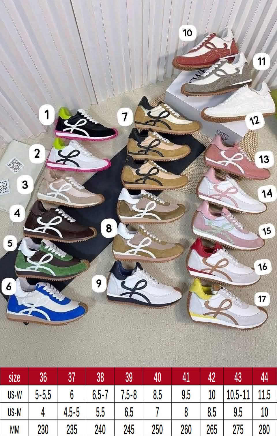 L tennis shoe