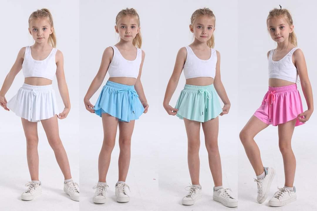 π Lu Kids flowy butterfly shorts