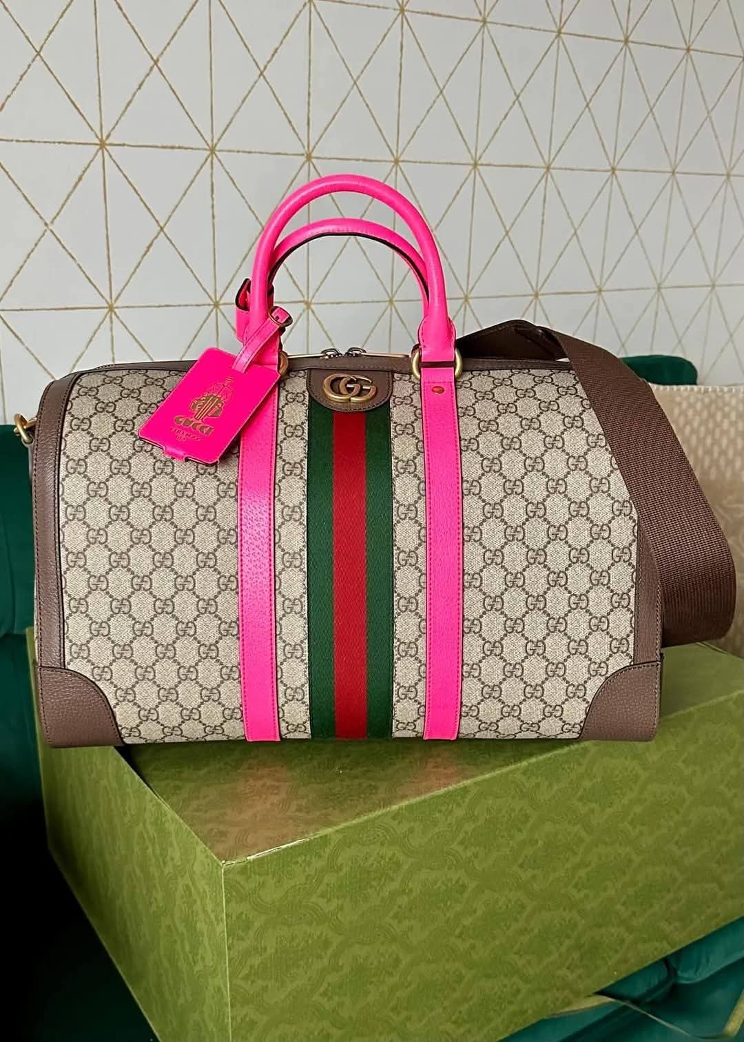 G*G Lux Travel Duffle Pink/Mono