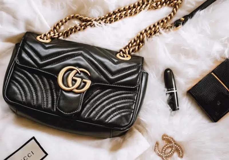 G*G Black Quilted Bag 4