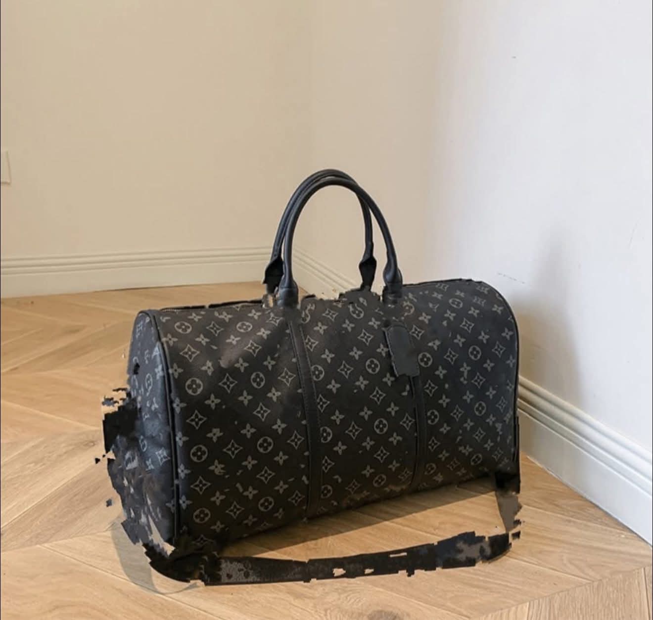 L Boujee Black/Mono Duffle