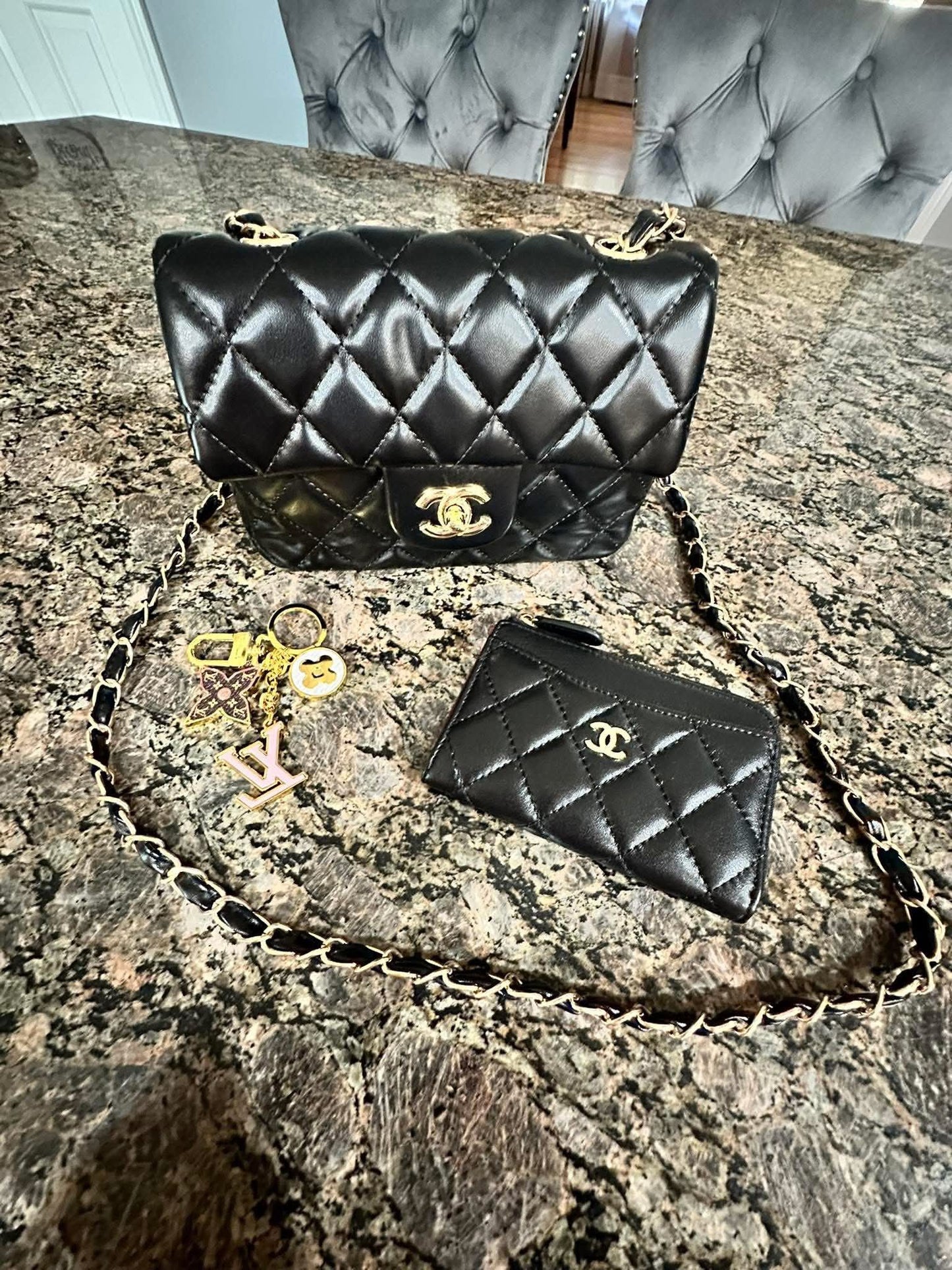 CC Black Diamond Quilted Bag