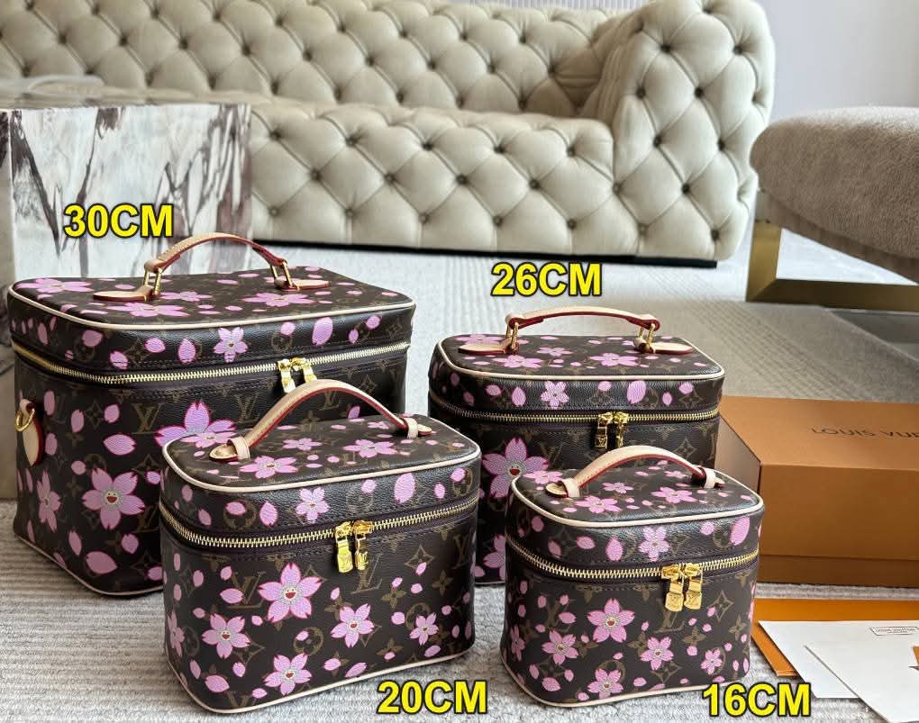 L TM Flower Cosmetic Makeup Bags