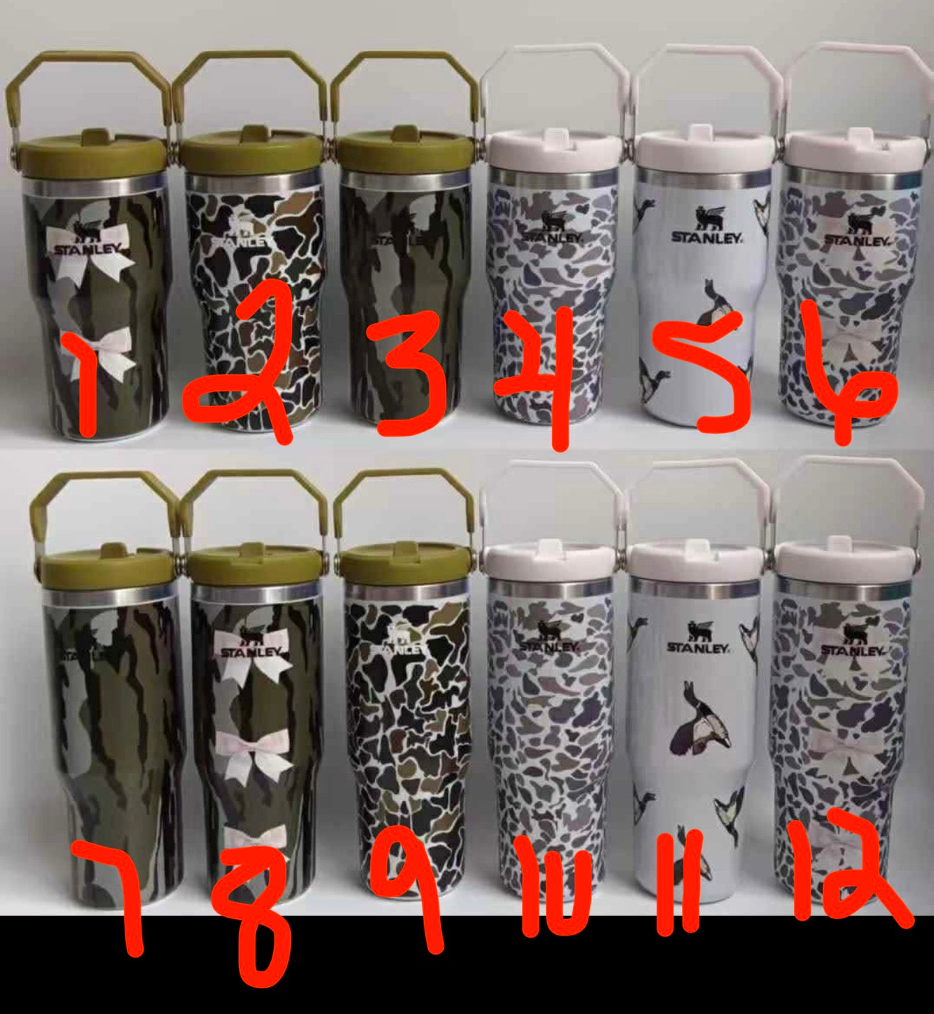 Camo/Hunter cups