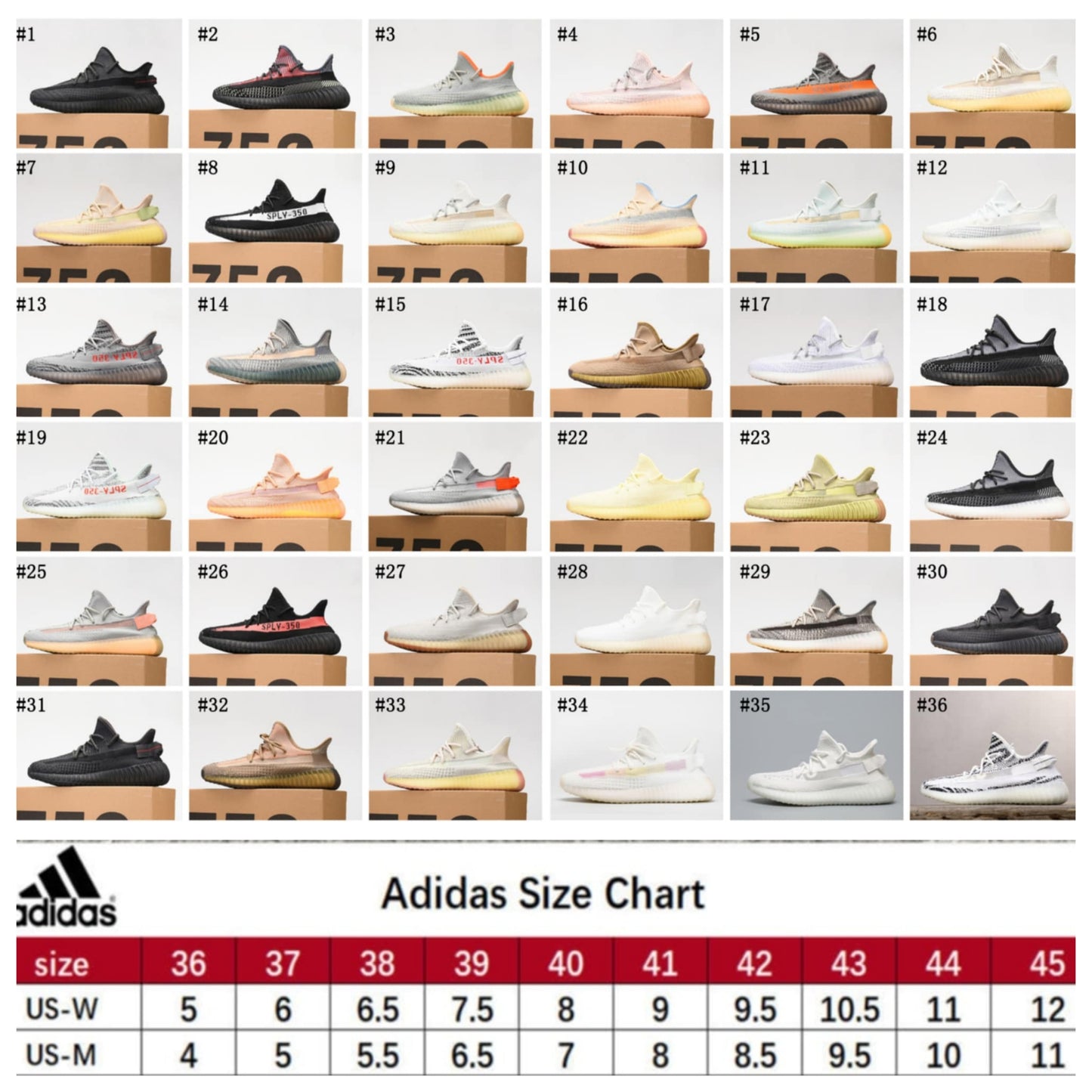 Yeez Sneakers (Style 1-7)