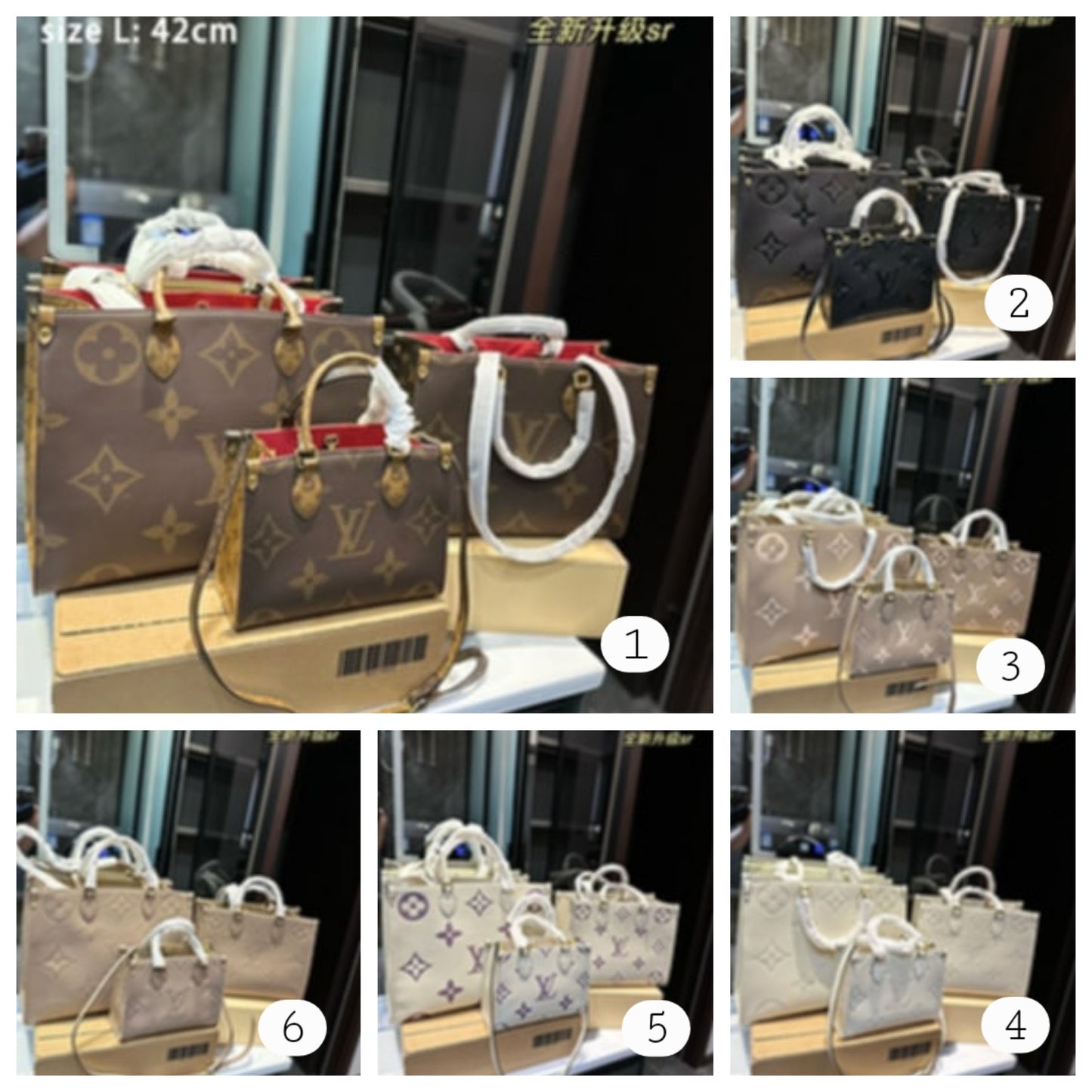 L Mono Crossbody Tote S/M/L