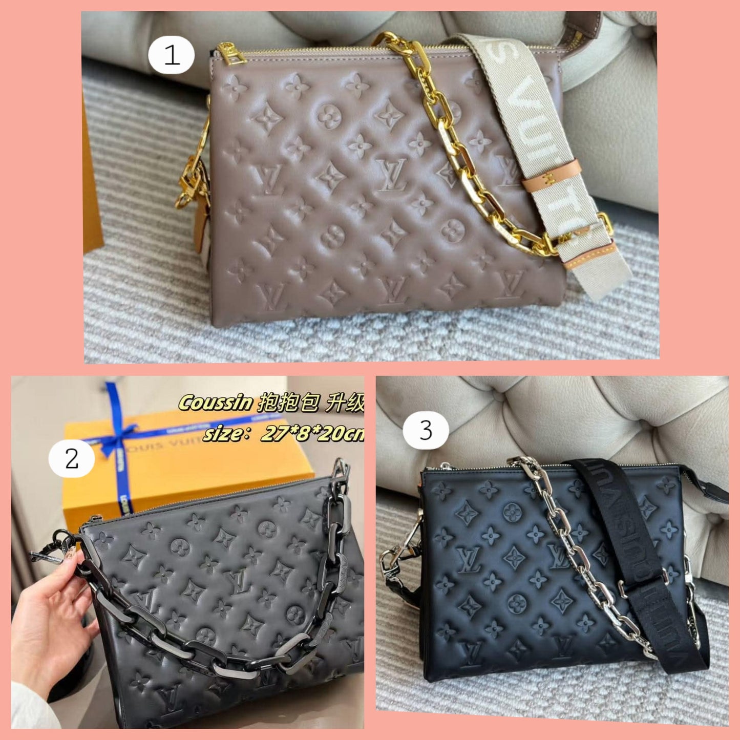 L Coussin Bags 1-3