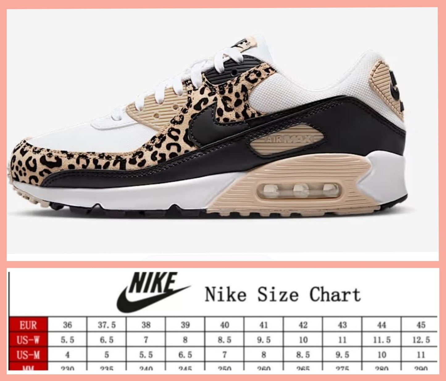 Nke Max Black/ Leopard