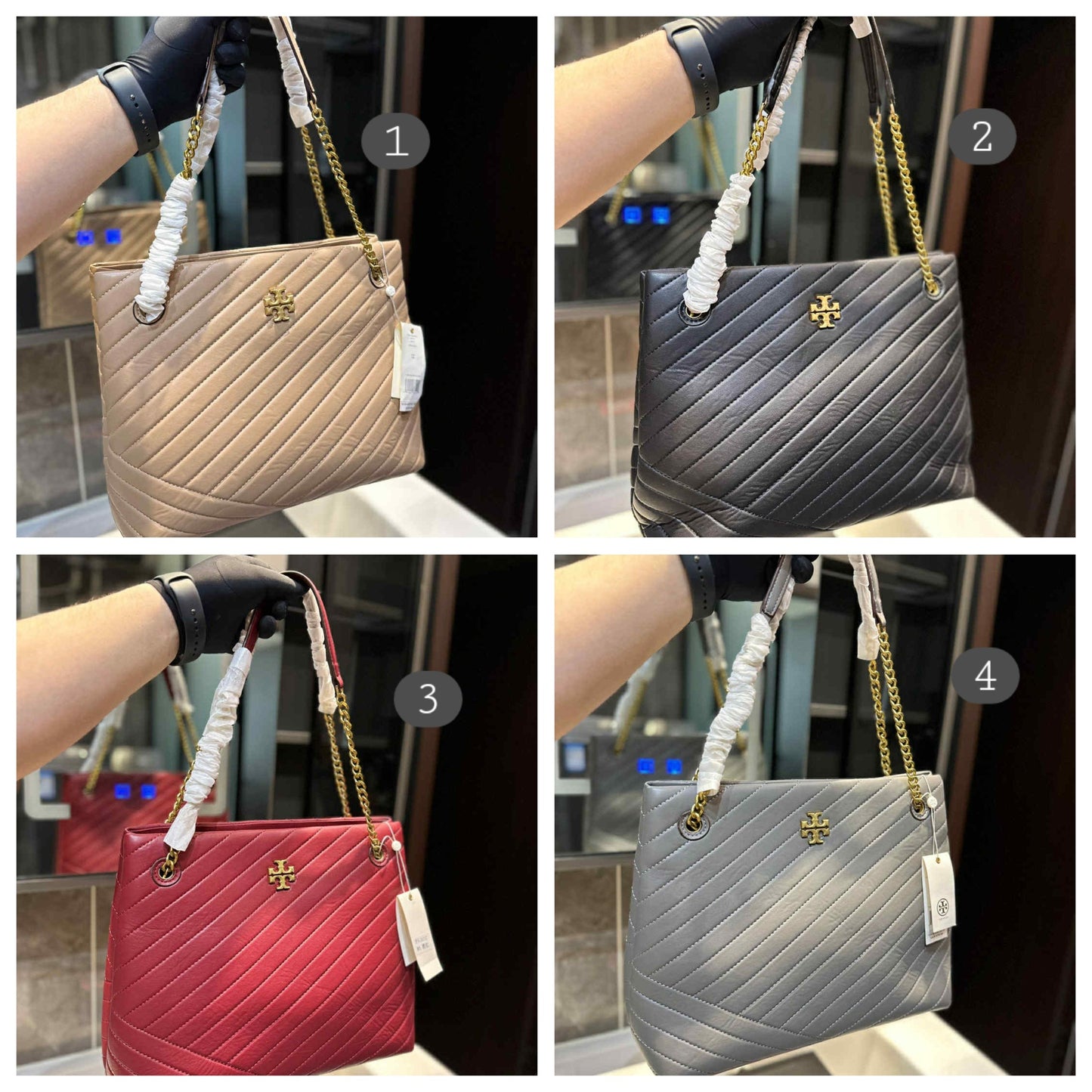 TB Quilted Bags Chain Strap