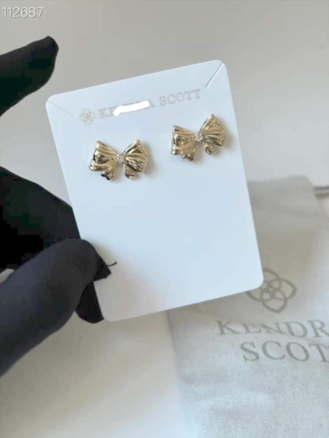 In stock - K scott bow necklace and earing set