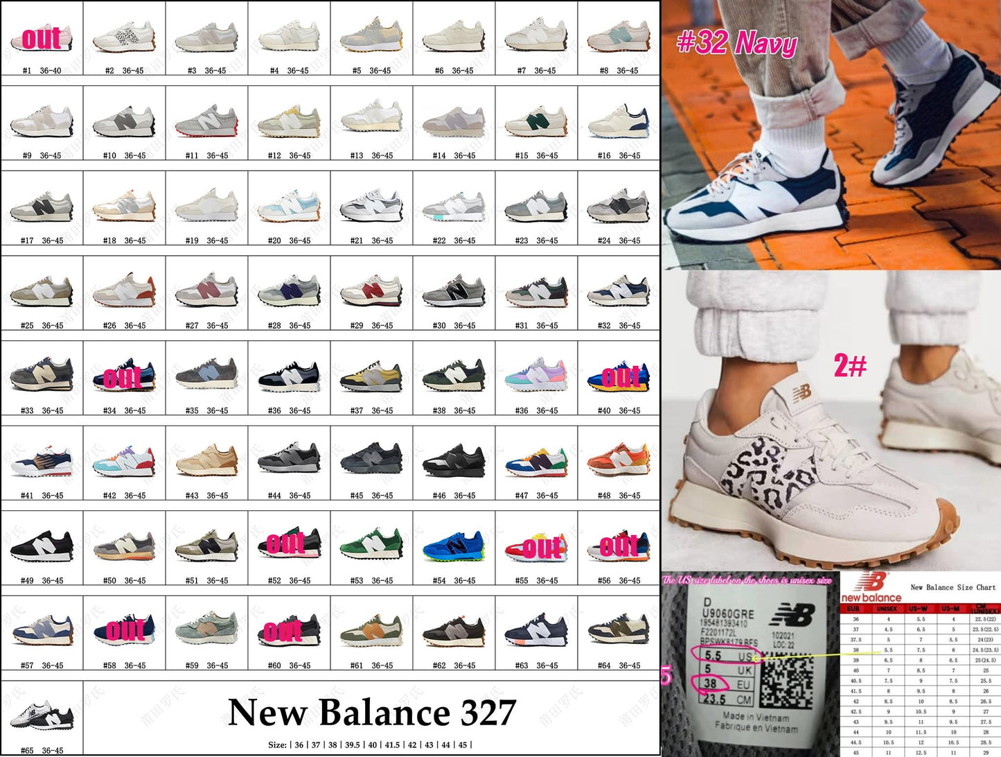 NB tennis shoes All Colors