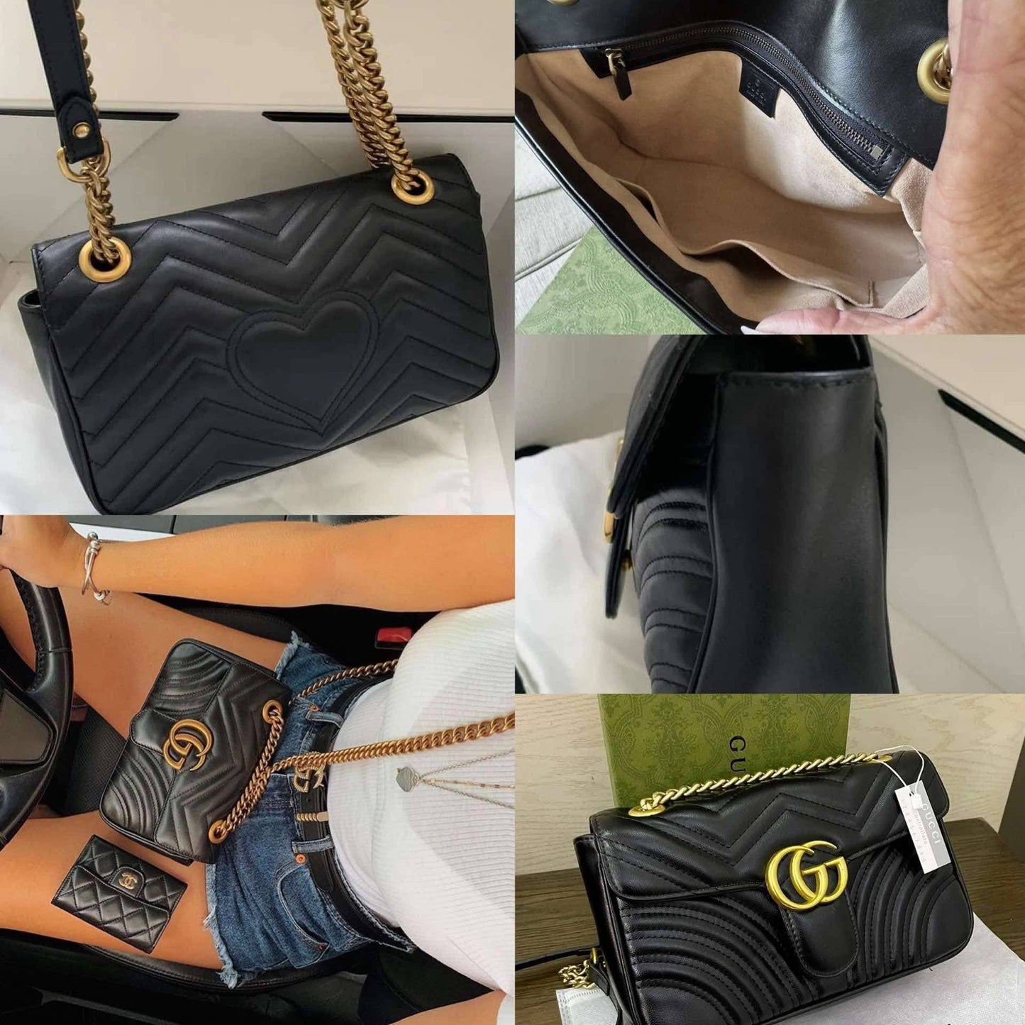 G with gold chain- bag only
