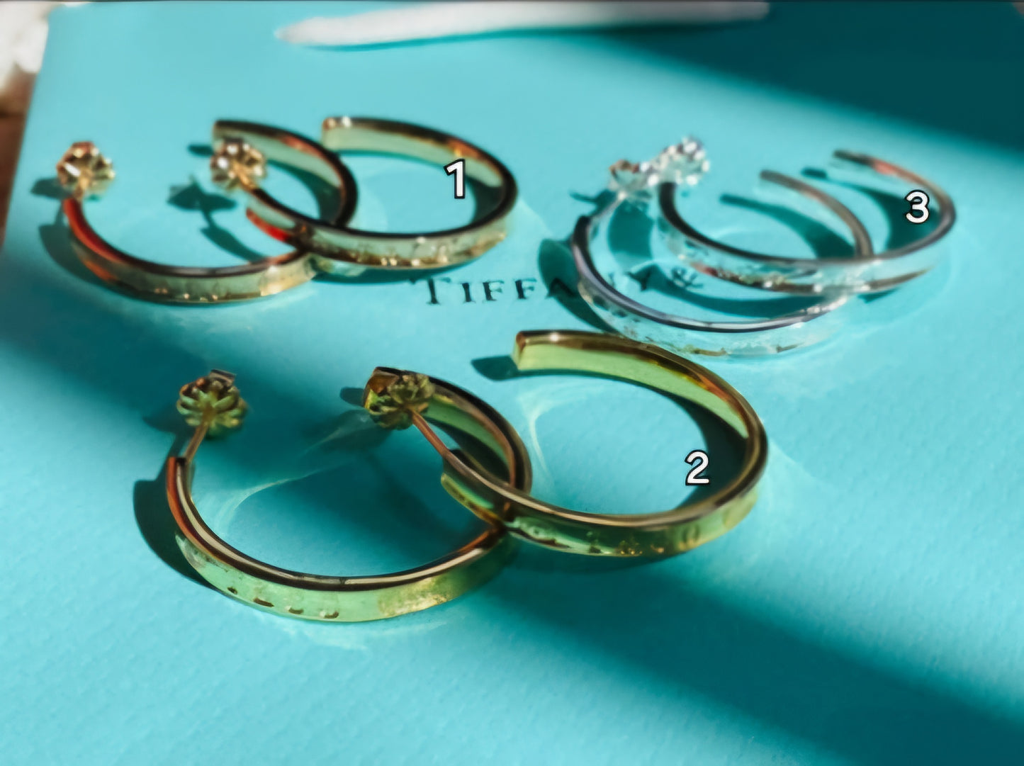 T Hoop Earrings