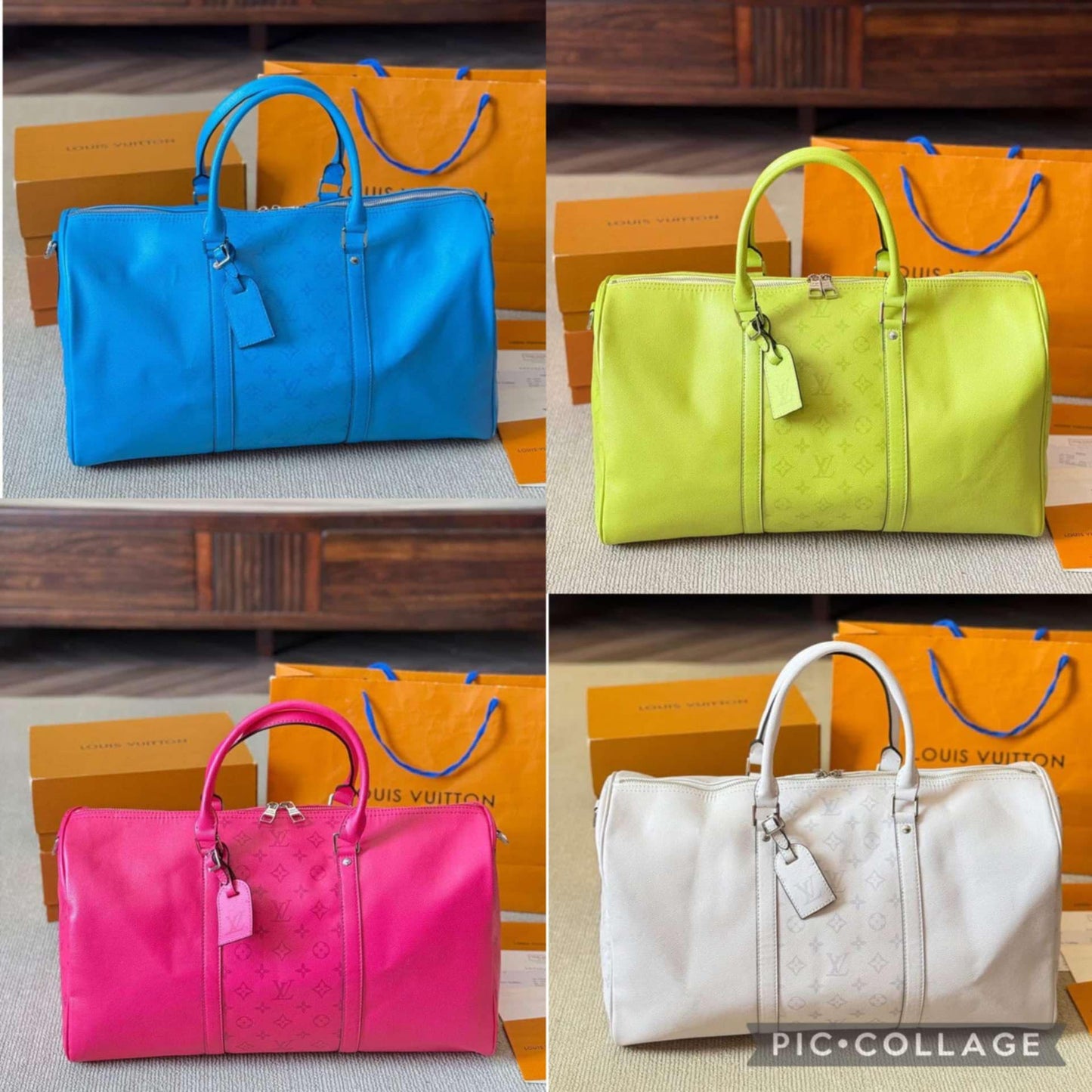 L Bright Colored Duffles 1-4
