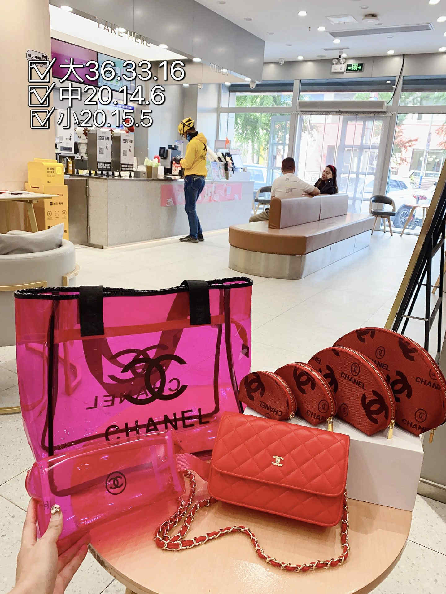 CC Reg Quality Pink Bag Set New