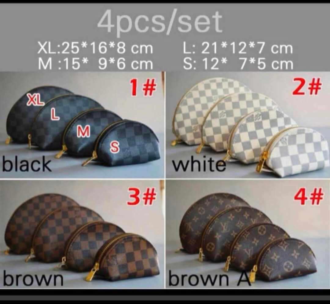 L Mono Cosmetic Bag Sets