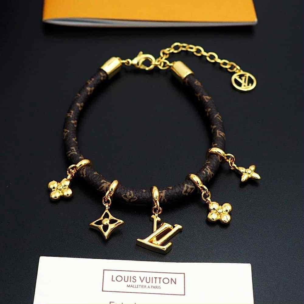 L Mono Charm Bracelet