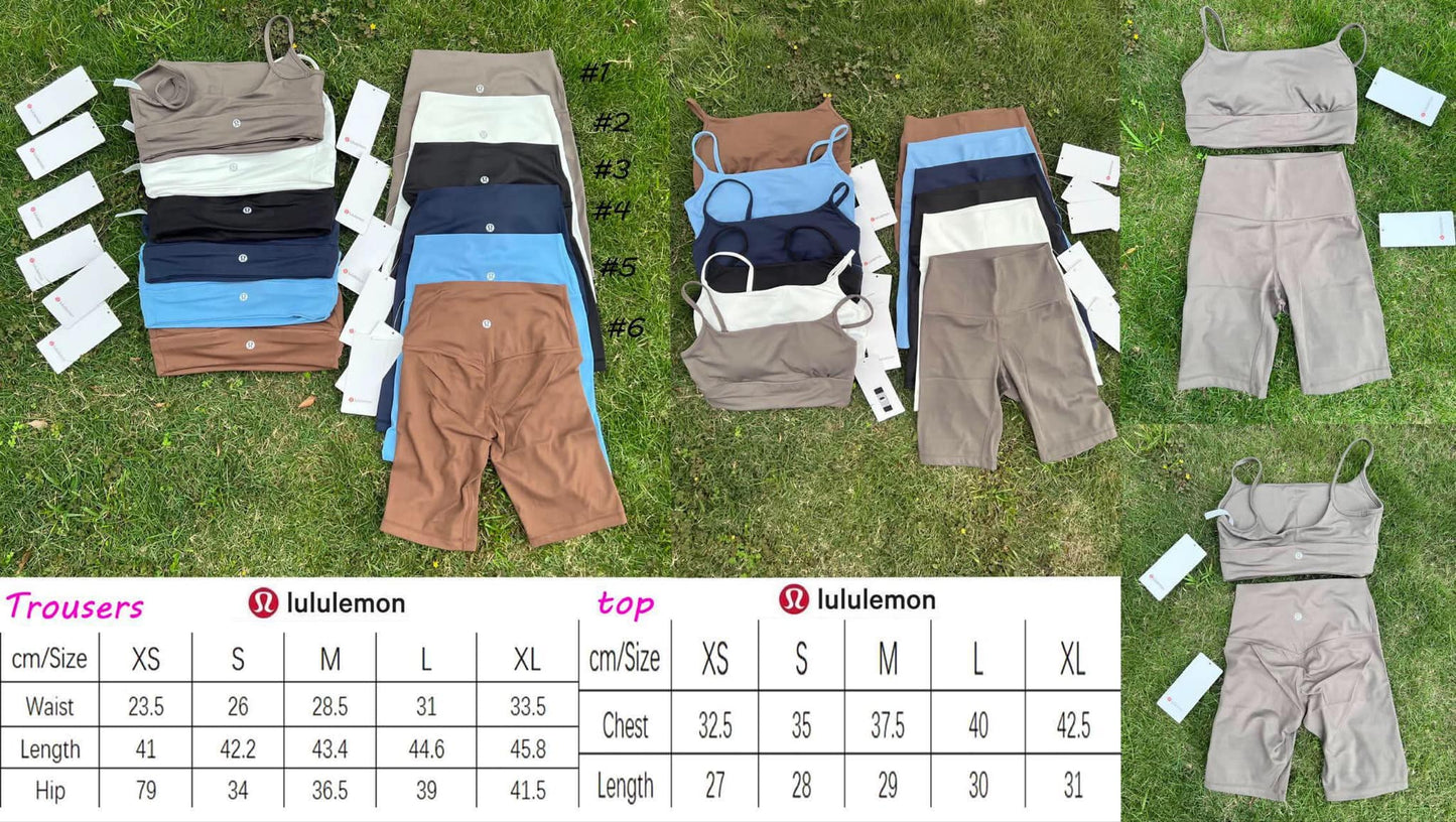 π Lu Shorts & Bra Set