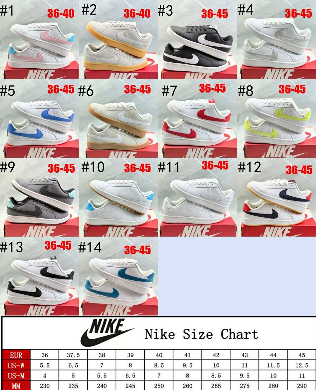Nke Court Sneakers 9-14