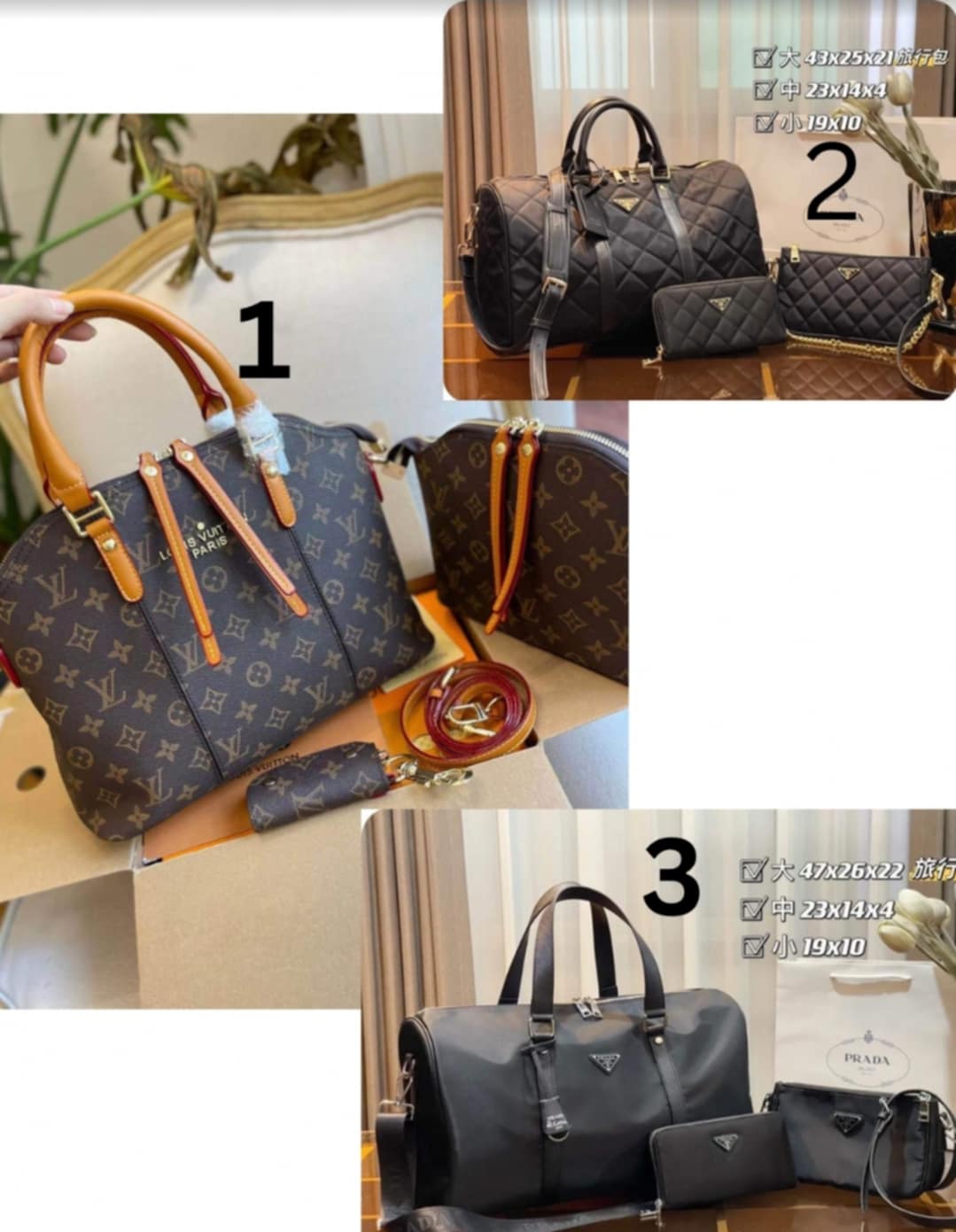 3pc Boujee Bag Sets 8