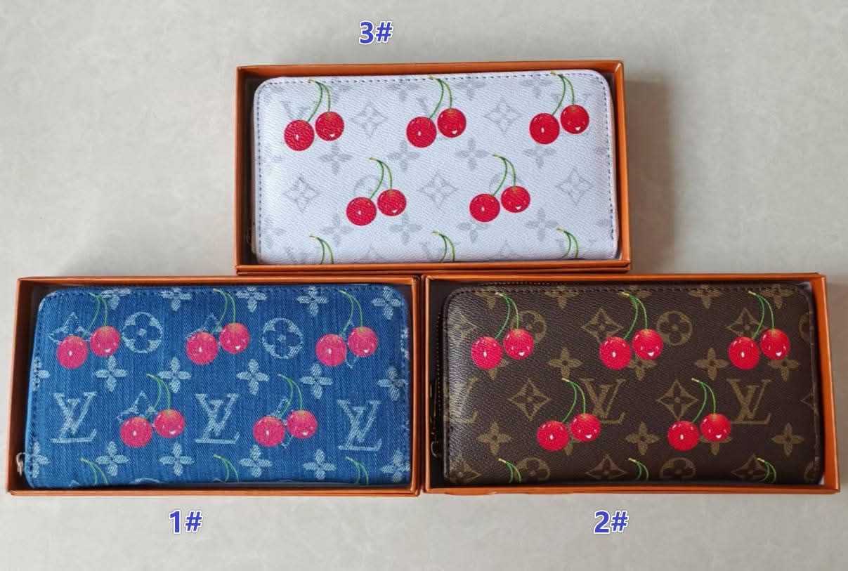 L Cherry Wallets