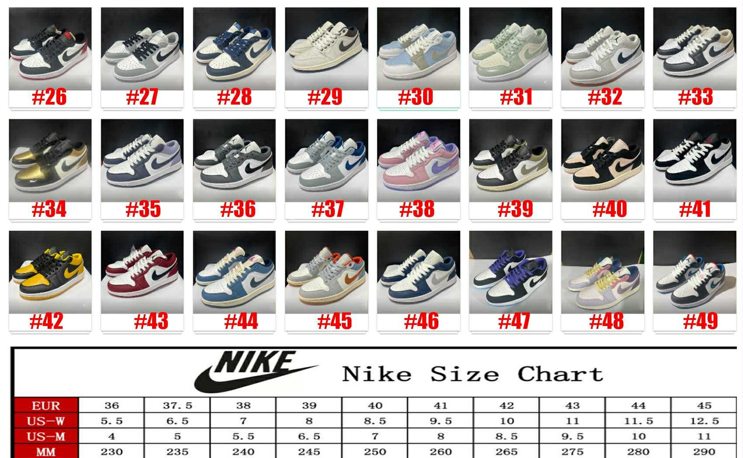 NKE Sneakers 34-41