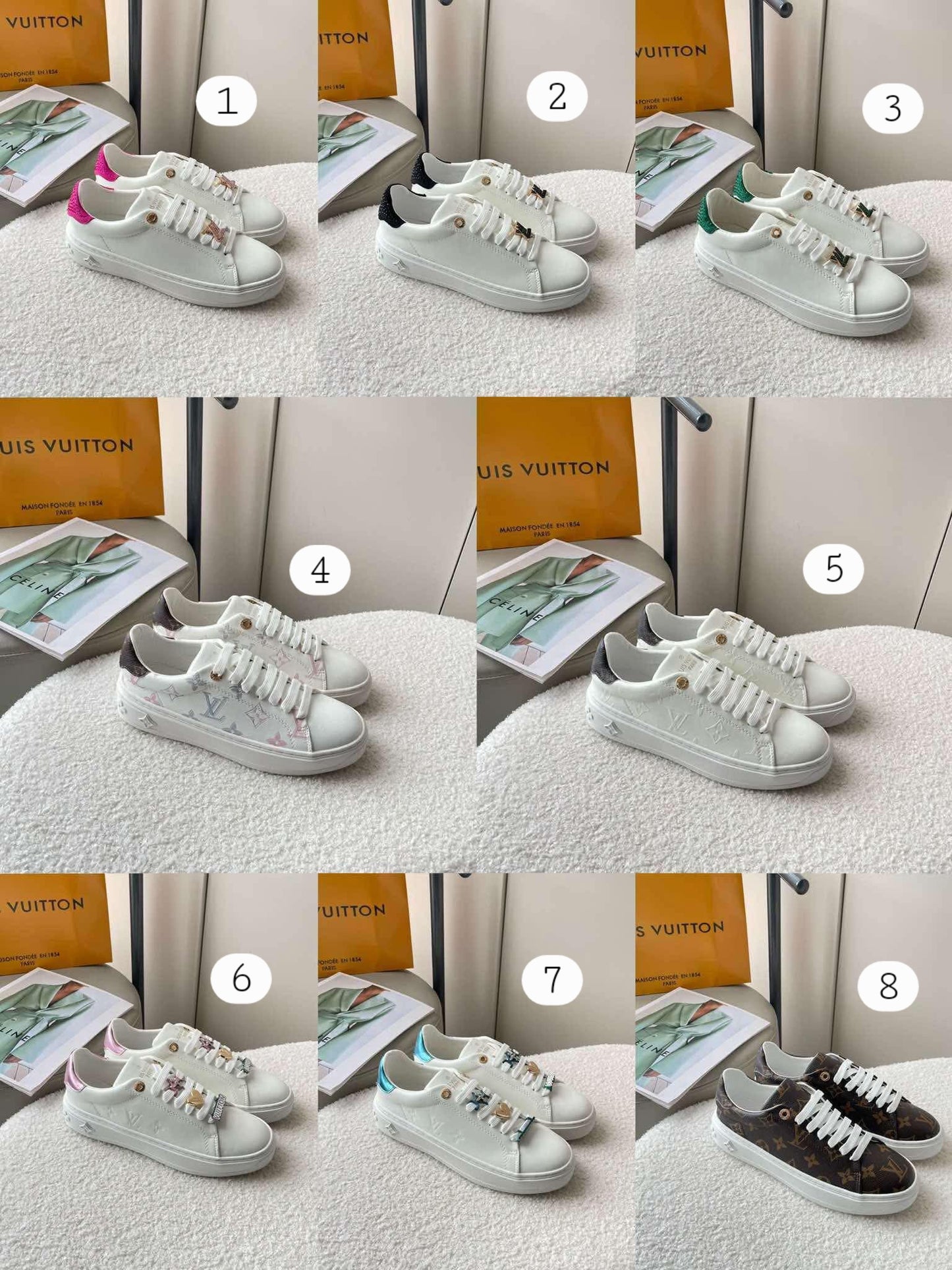 L Mono Sneakers 1-8