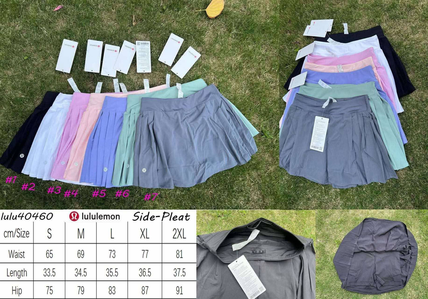π Lu Side Pleat Skirt