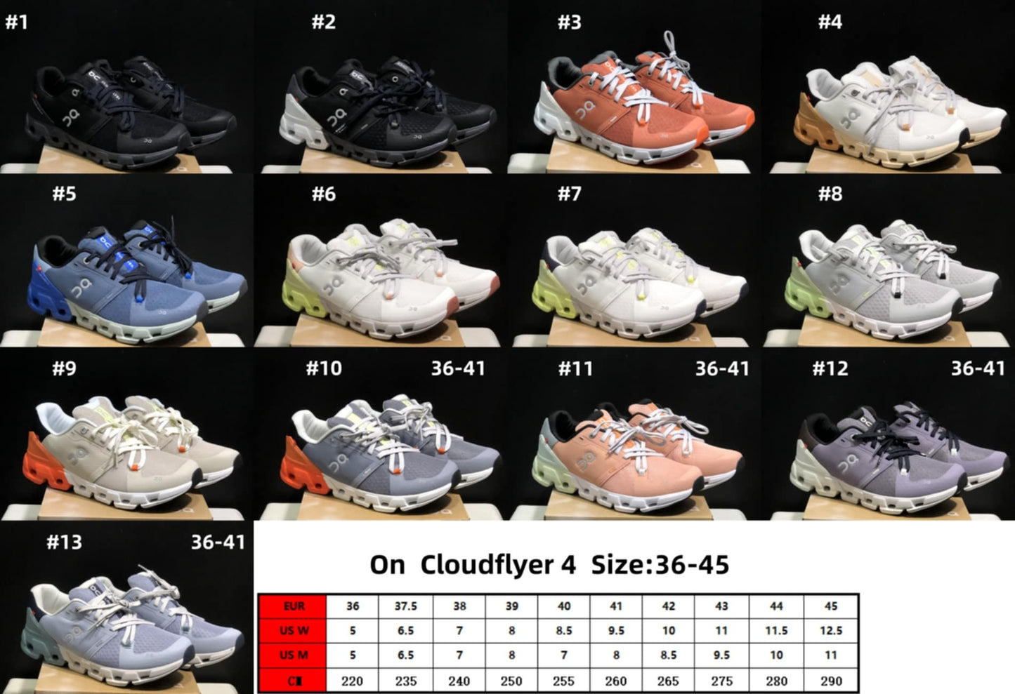 On C Shoes 7 (Style 1-8)
