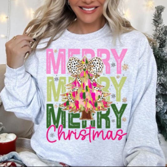 Merry Tree Graphic Tee or Pullover
