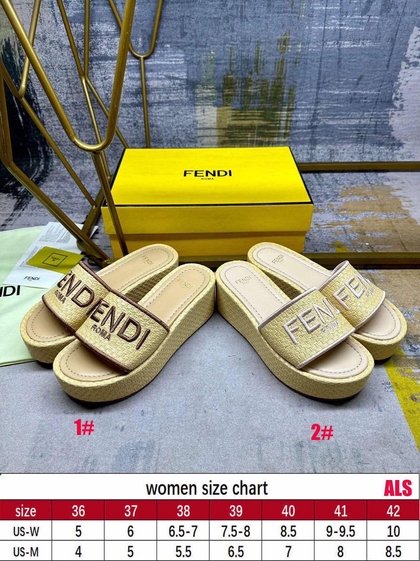 FF Platform Sandals