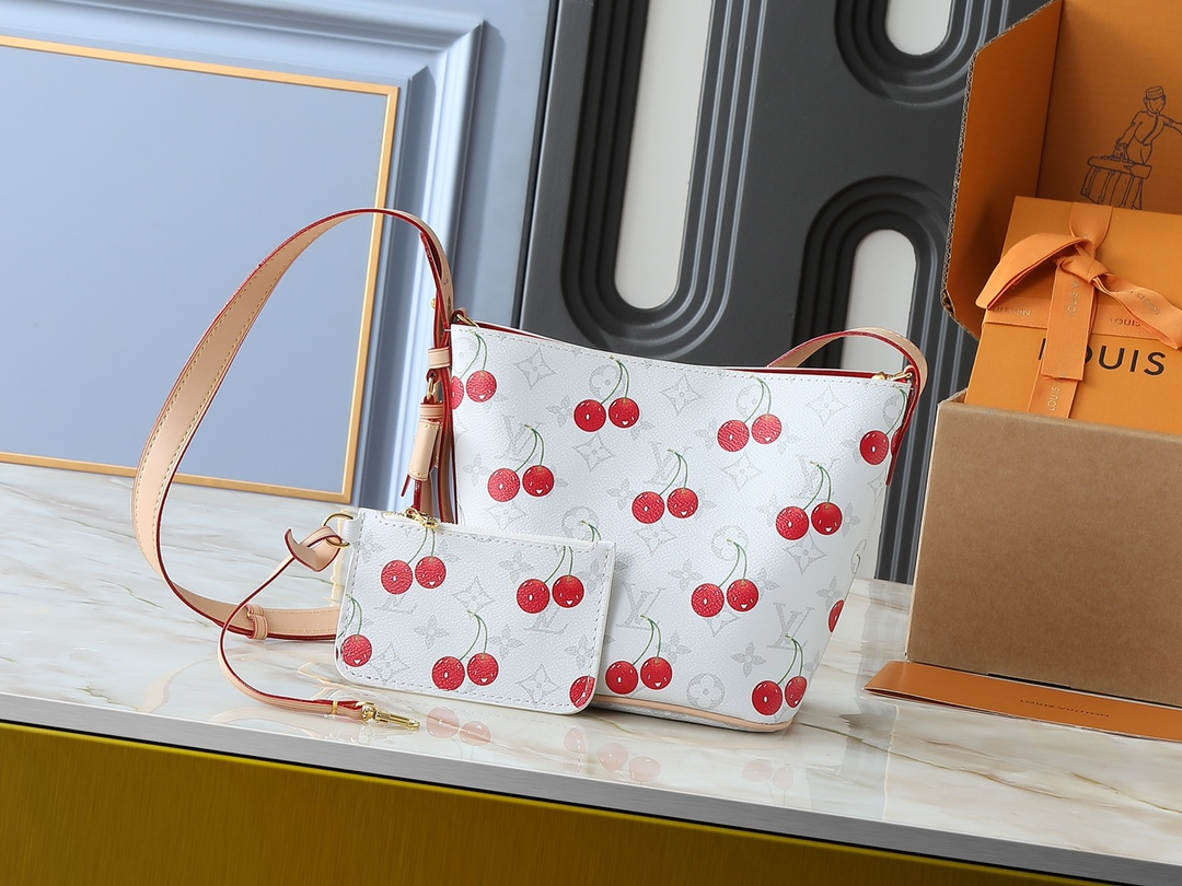 Cherry Collection White Bag