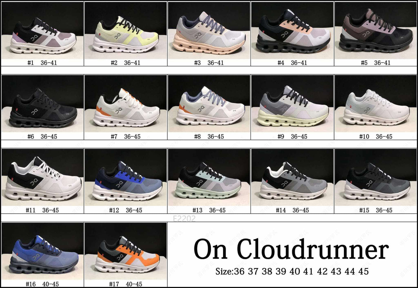 On C Sneakers Cloudrunner (Style11-17)