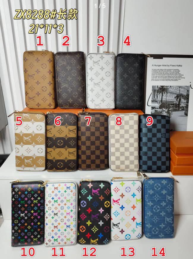 L Zip Wallets 1-14