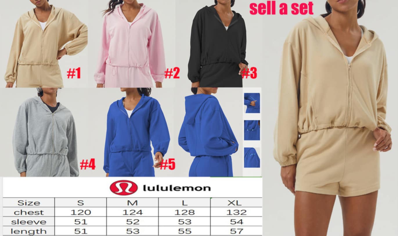 π Lu Full Zip Drawstring Sweatshirt
