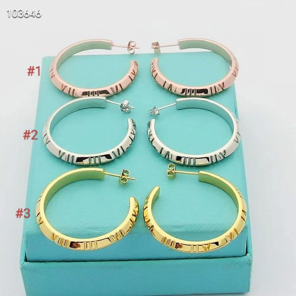 Notched Hoop Earrings