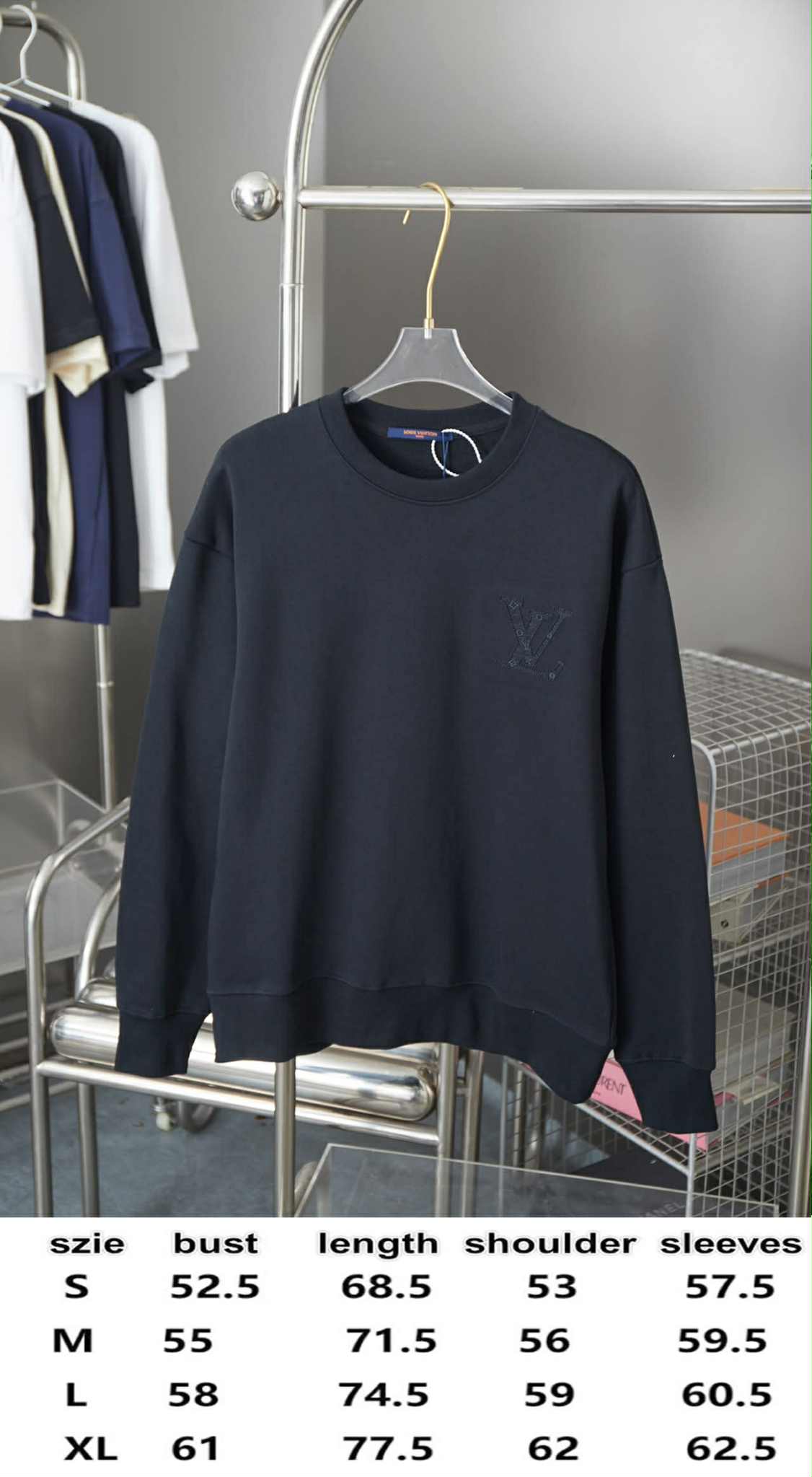 L Logo Sweatshirt Black