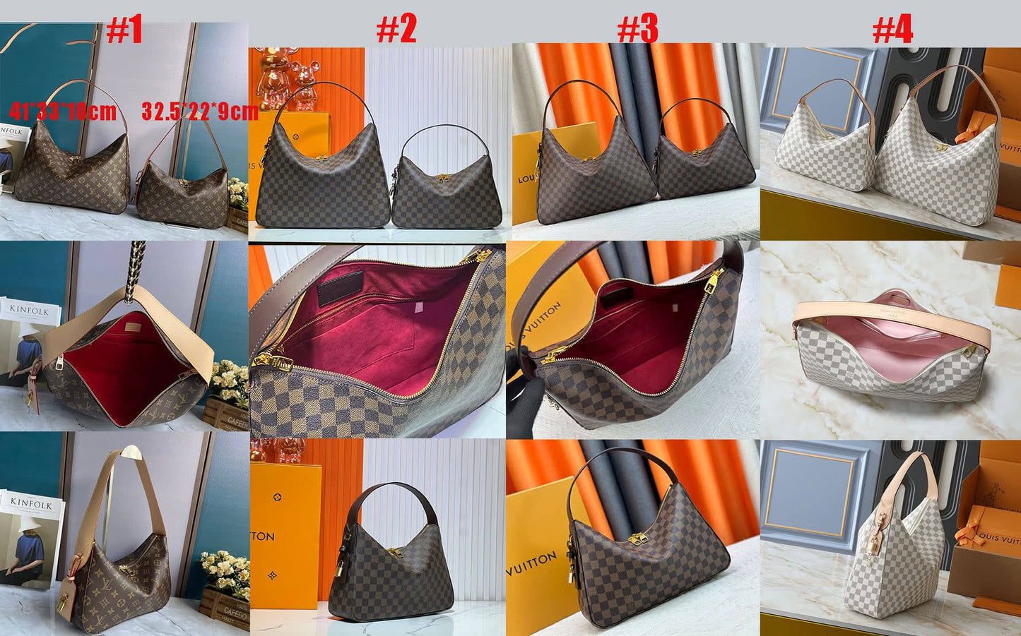 L Slouch Shoulder Bags 1-4