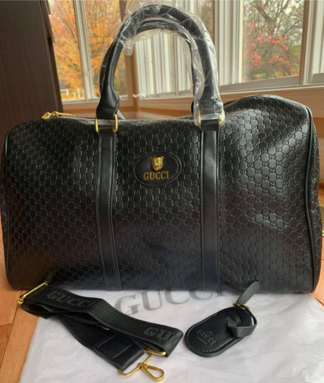 G*G Black Lux Travel Duffle