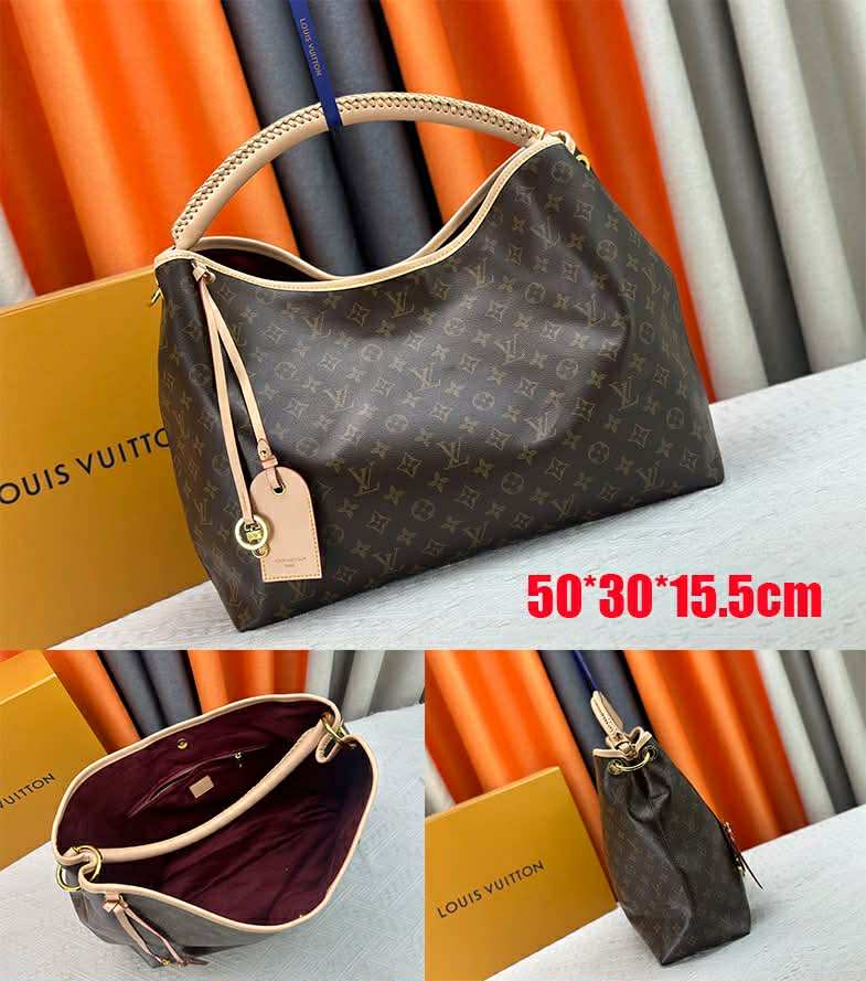 L Mono Braided Handle Bag