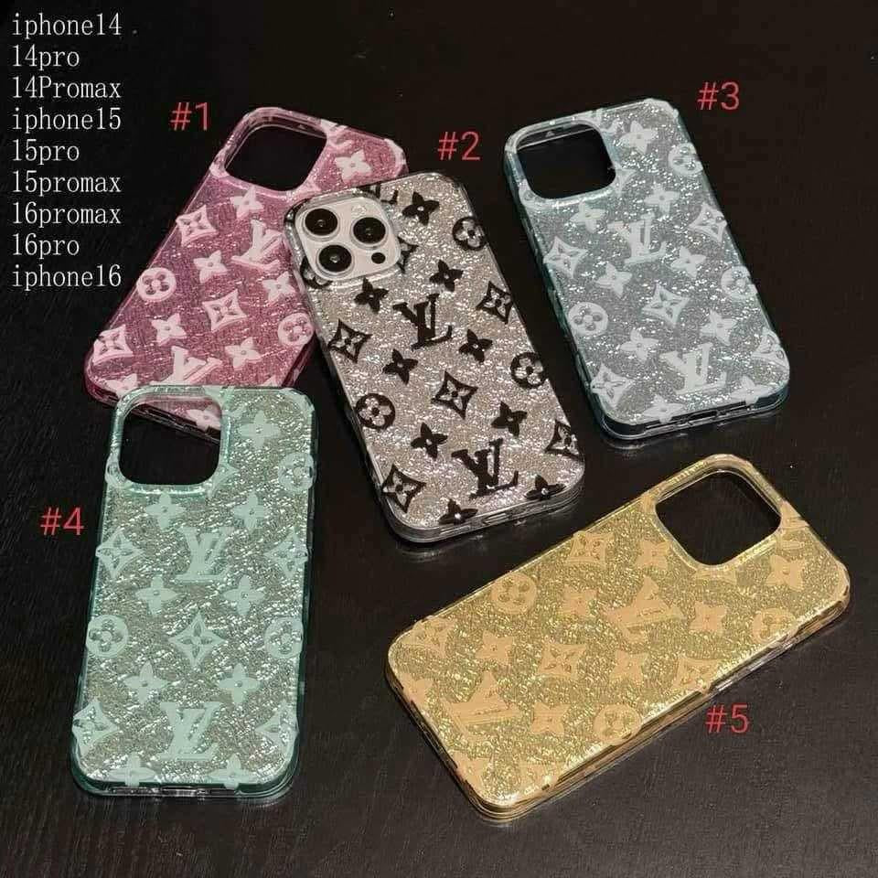 L Mono Shimmer phone case- LEAVE size in notes