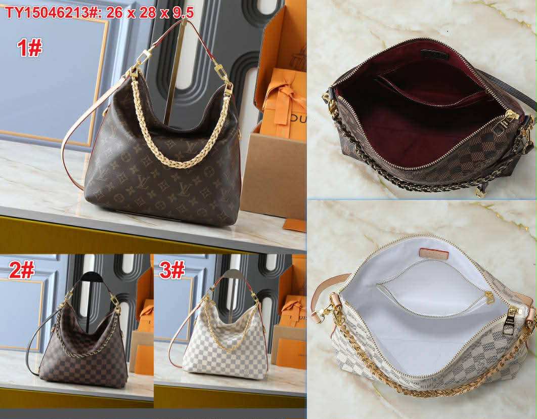 L Classic Slouch Chain Bags 1-3