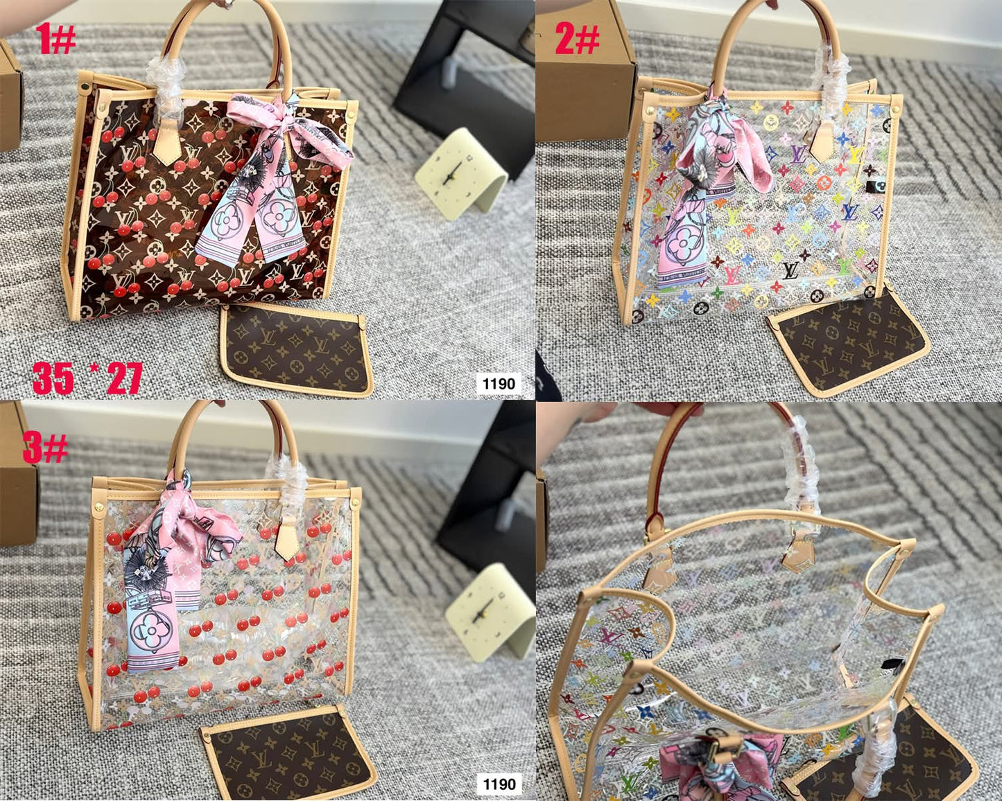 L Clear Tote New