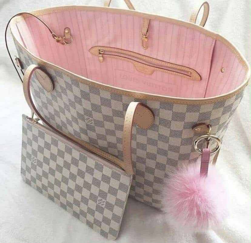 L Never Full Checker/Pink