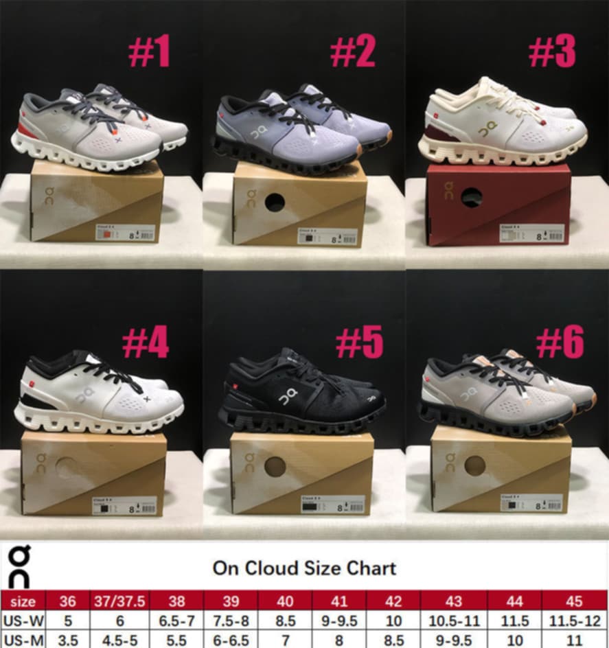 On C Shoes Styles 1-6*