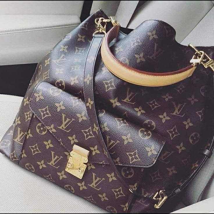 L Brown Hobo Mono Bag