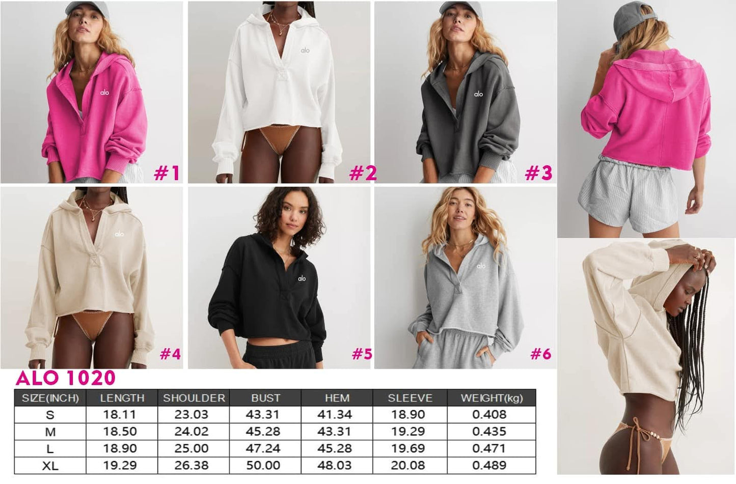 A.L.O V-Neck Comfort Hoodie