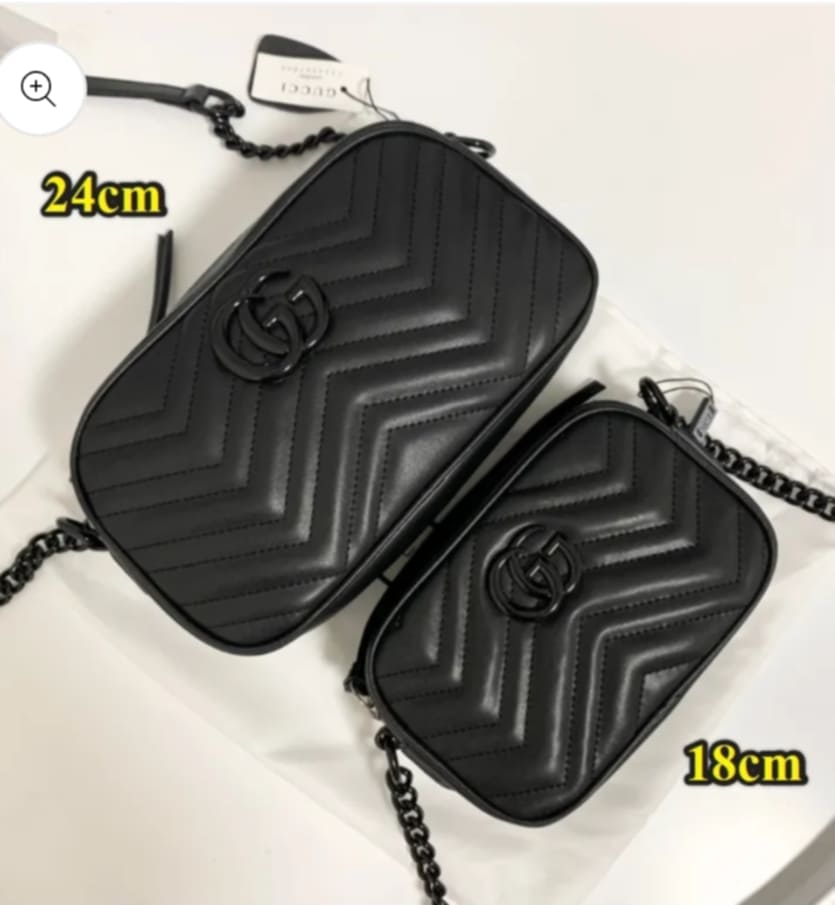 G*G Quilted Bags Black