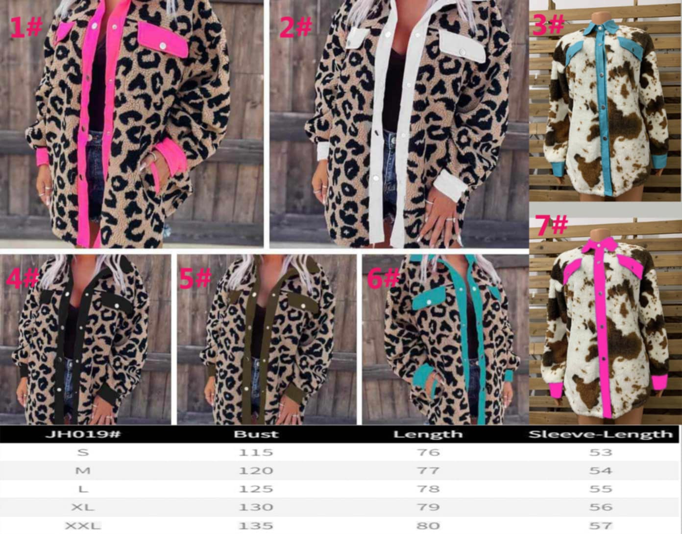 Sherpa Shacket Animal Print